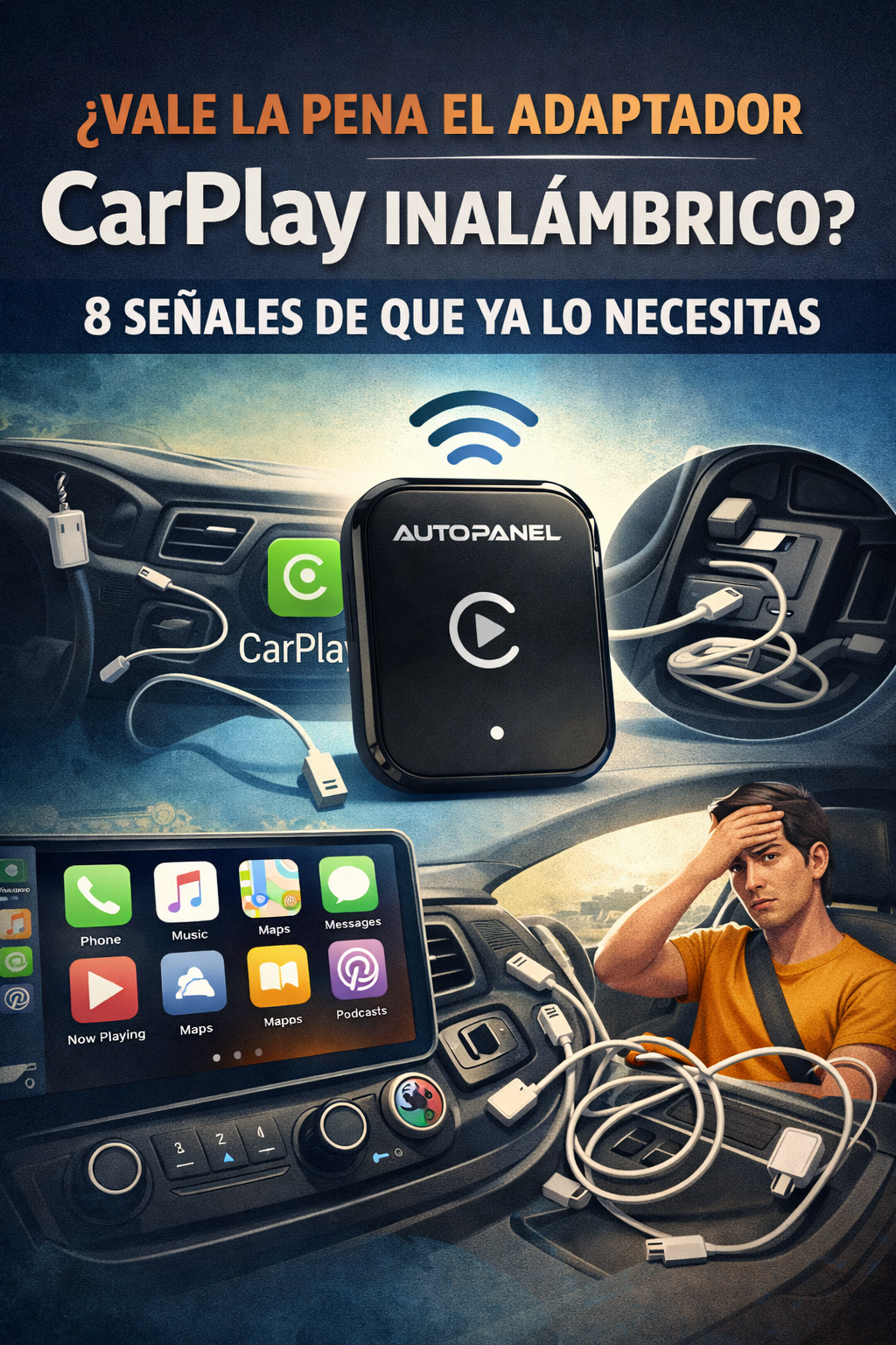 ¿Vale la pena el adaptador CarPlay inalámbrico? 8 señales de que ya lo necesitas