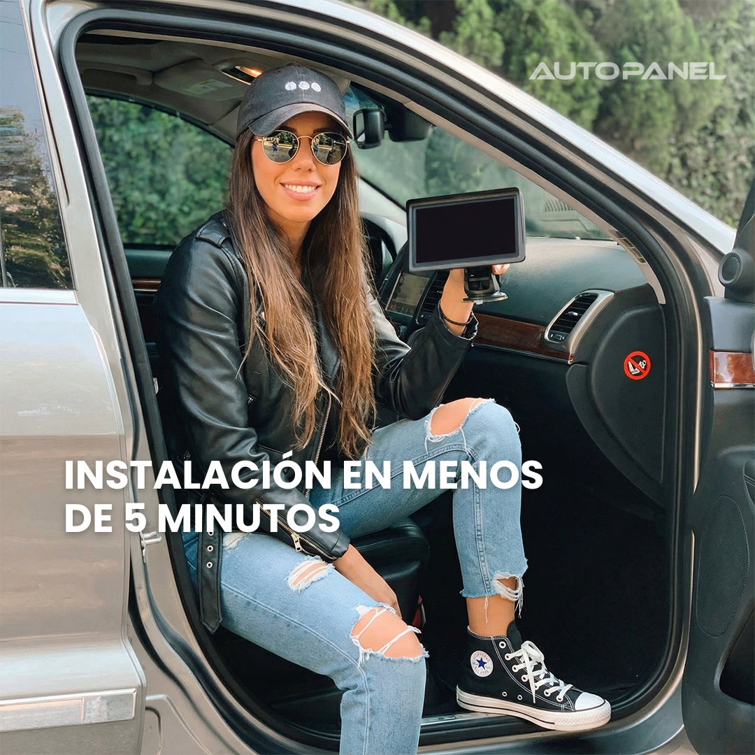 AutoPanel Prime pantalla portátil carro instalación fácil en menos de 5 minutos sin necesidad de taller mecánico