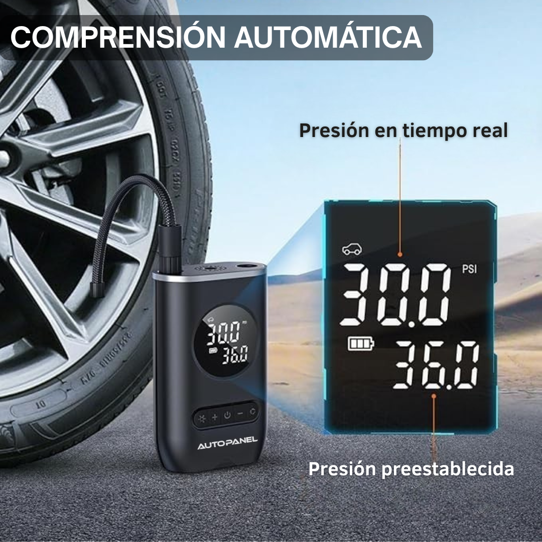 AutoPanel® Air Rescue Inflador de neumáticos portátil