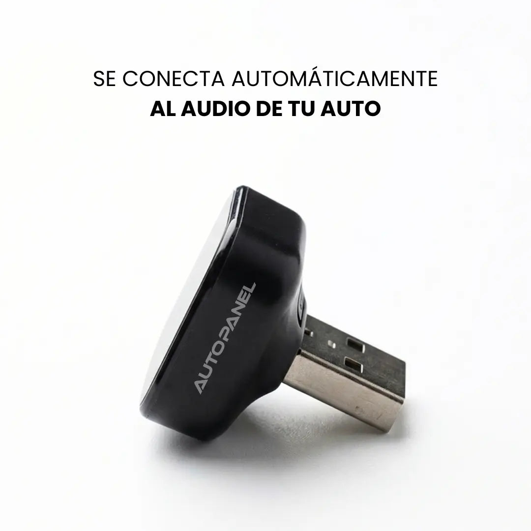 AutoPanel Link adaptador CarPlay inalámbrico con conector USB - se conecta automáticamente al sistema de audio de tu auto