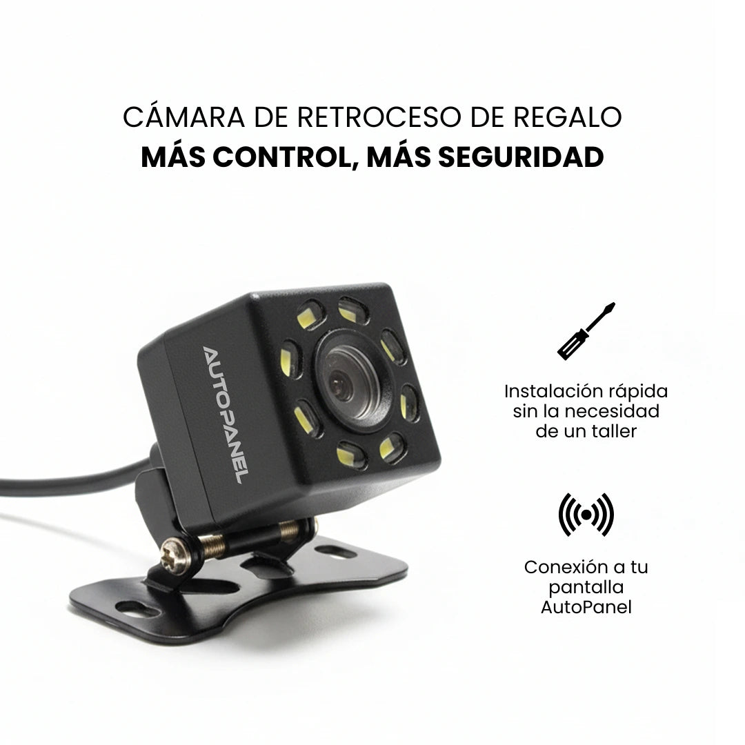 Cámara de reversa LED accesorio incluido AutoPanel Prime pantalla portátil carro - 8 LEDs infrarrojos para visión nocturna